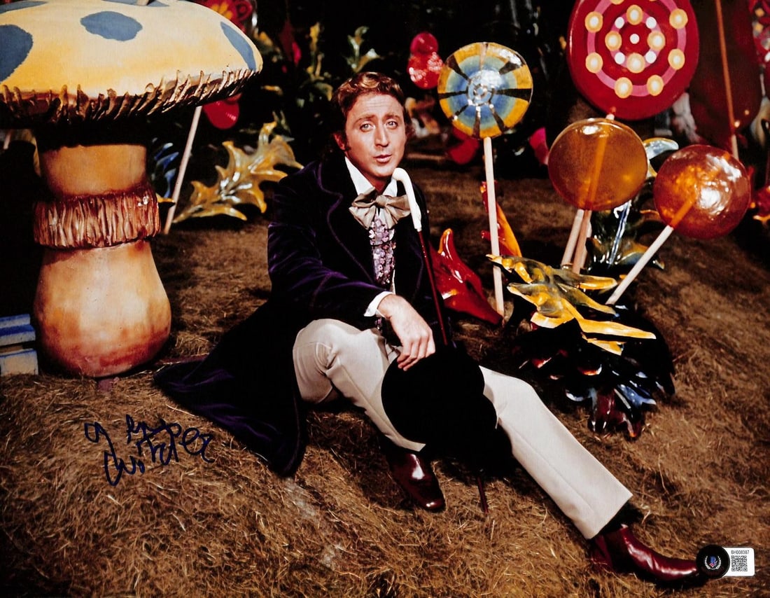 Beckett certified 11x14 photo autographed by Gene Wilder as Willy Wonka (1 of 1)