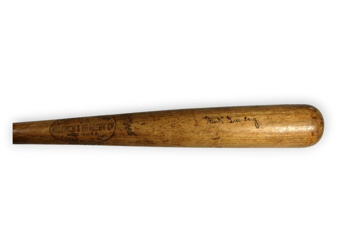 Game Used Bat G79 Model Hank Greenberg Detroit Tigers Exhibition Era: Game Used Bat G79 Model Hank Greenberg Detroit Tigers Exhibition Era This is an original Hank Greenberg game-used Louisville Slugger bat, model G79, associated with the Detroit Tigers and Pittsburgh P