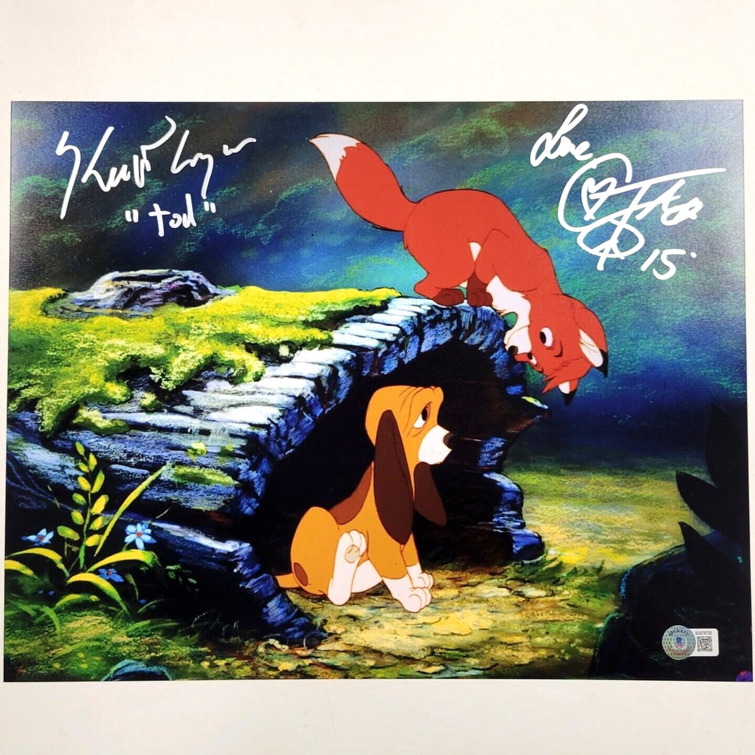 Fox and the Hound 11x14 Photograph Signed by Keith Coogan Beckett Authenticated (1 of 2)