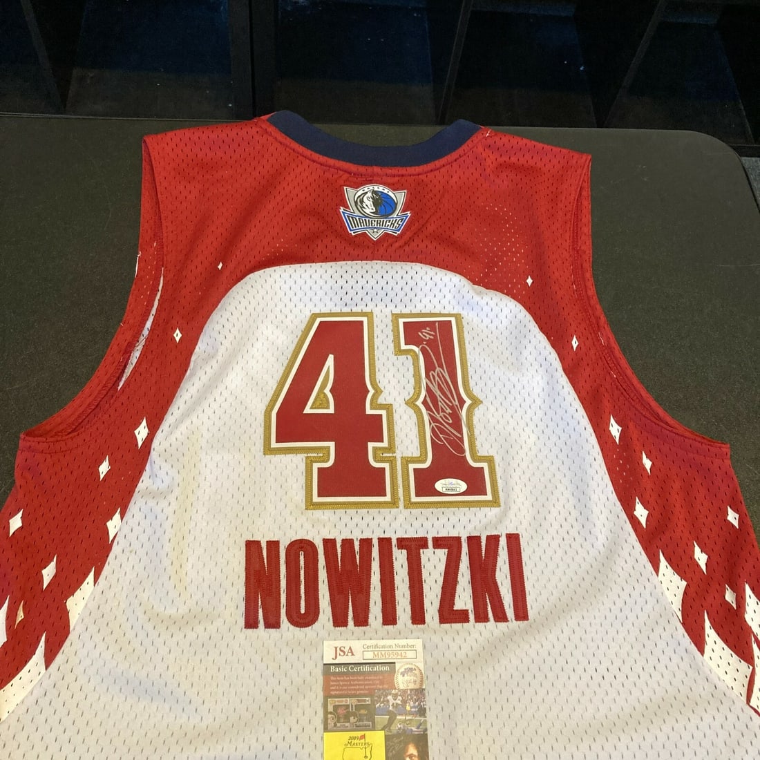 Dirk Nowitzki autographed Dallas Mavericks 2007 All Star pro cut jersey JSA COA: Dirk Nowitzki autographed Dallas Mavericks 2007 All Star pro cut jersey JSA COA This is a Dirk Nowitzki signed 2007 All Star Game Dallas Mavericks pro cut jersey. The autograph has been authenticated 