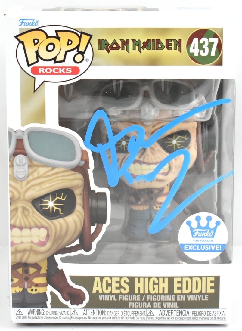 Funko Pop 437 Iron Maiden Eddie signed by Bruce Dickinson (1 of 5)