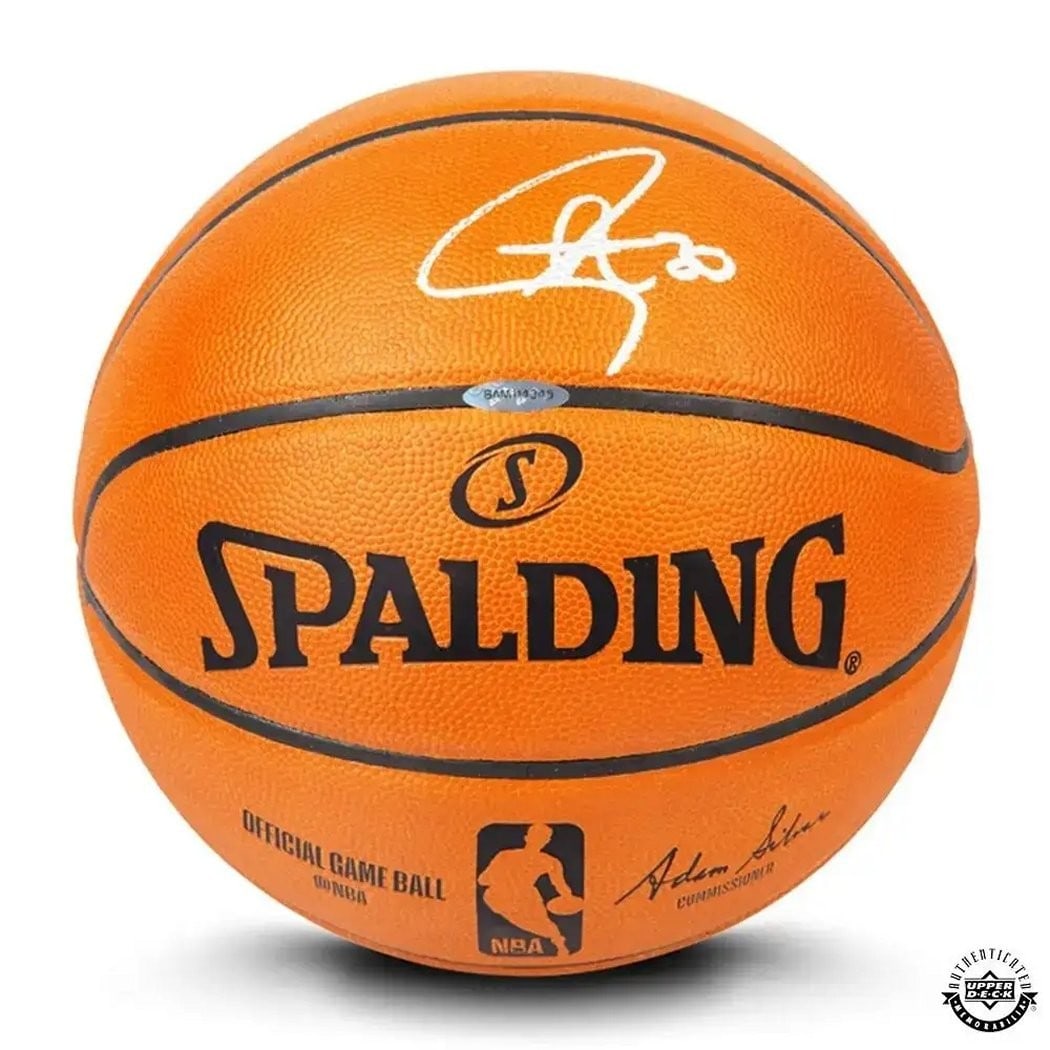 Stephen Curry Autographed Authentic Spalding Basketball Upper Deck Certified (1 of 3)