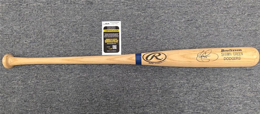 Game Model Rawlings Bat Signed by Shawn Green JSA Authenticated (1 of 6)