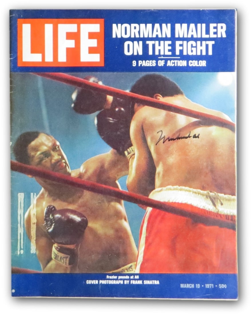 Muhammad Ali Autographed LIFE Magazine 3 19 71 Online Authentics: Muhammad Ali Autographed LIFE Magazine 3 19 71 Online Authentics This is an original LIFE Magazine dated March 19, 1971, featuring Muhammad Ali and signed by the legendary boxer himself. The autograph