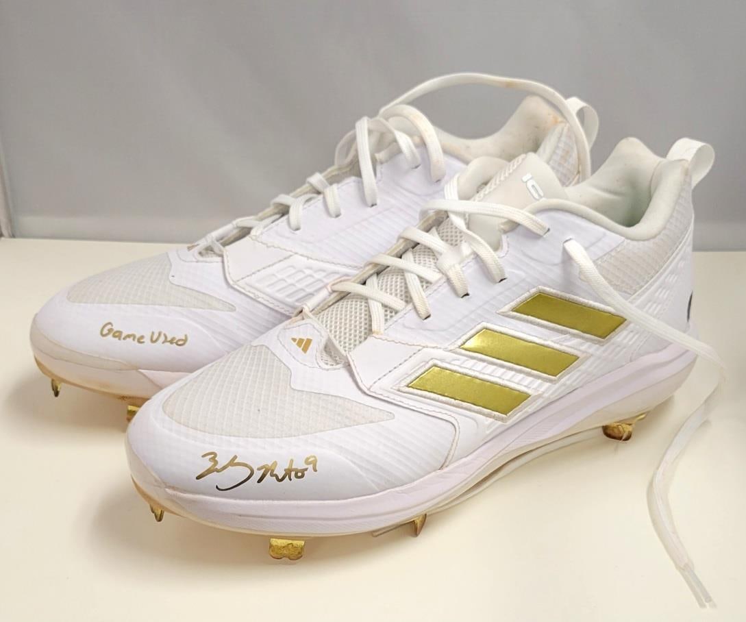 Zach Neto Game-Used Signed Adidas Cleats Angels BAS Authenticated (1 of 8)