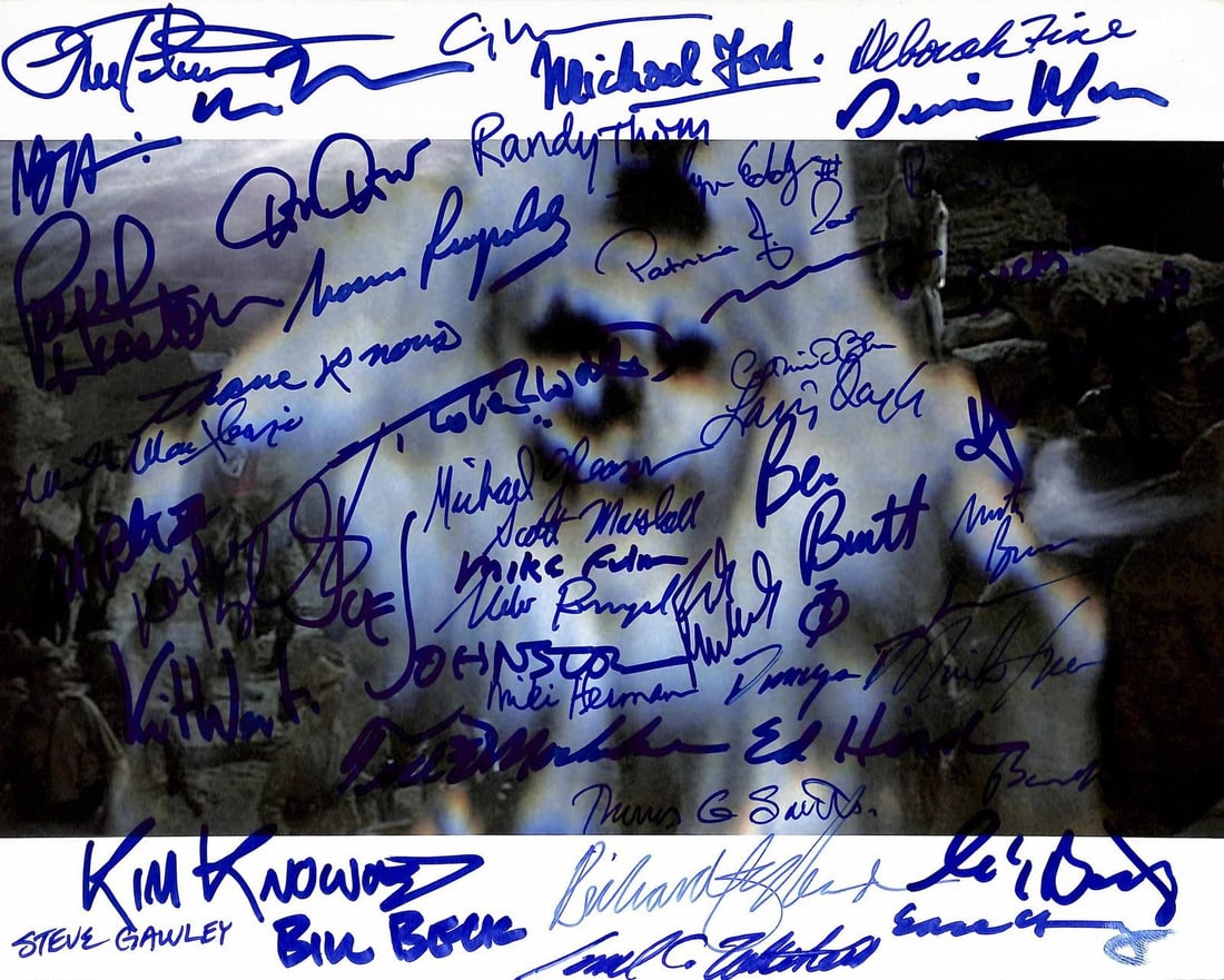 Beckett authenticated 8x10 Indiana Jones Raiders of the Lost Ark photo signed by 45 ILM and BHS crew (1 of 1)