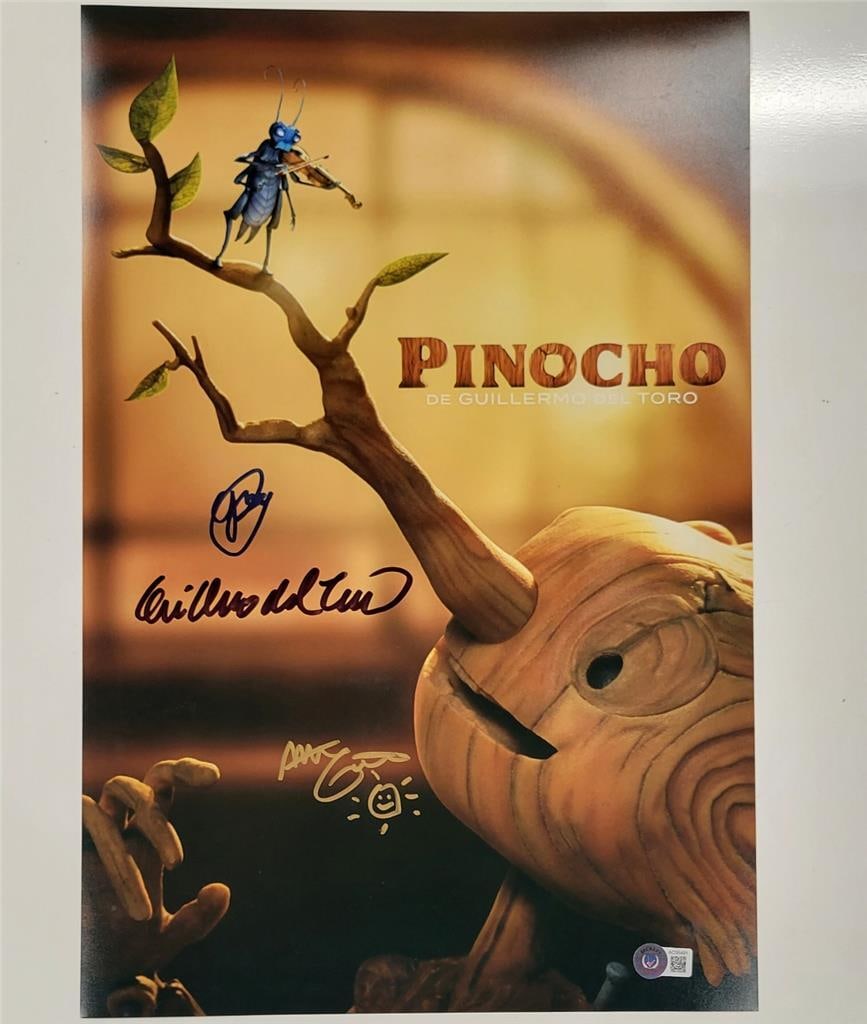 Guillermo Del Toro Signed 12x18 Pinocchio Photo Beckett Authenticated (1 of 3)