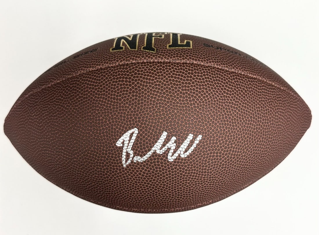Baker Mayfield Signed Replica NFL Football Buccaneers Beckett Authenticated: Baker Mayfield Signed Replica NFL Football Buccaneers Beckett Authenticated This is an original signed replica NFL football featuring the autograph of quarterback Baker Mayfield, currently with the Ta