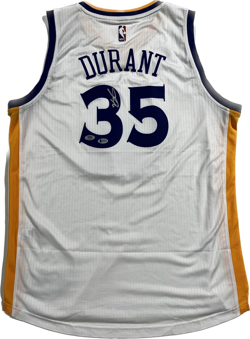 Kevin Durant autographed Golden State Warriors jersey Beckett authenticated (1 of 3)