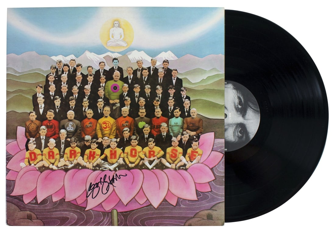 George Harrison Signed Dark Horse Record Album With JSA COA and Vinyl (1 of 6)