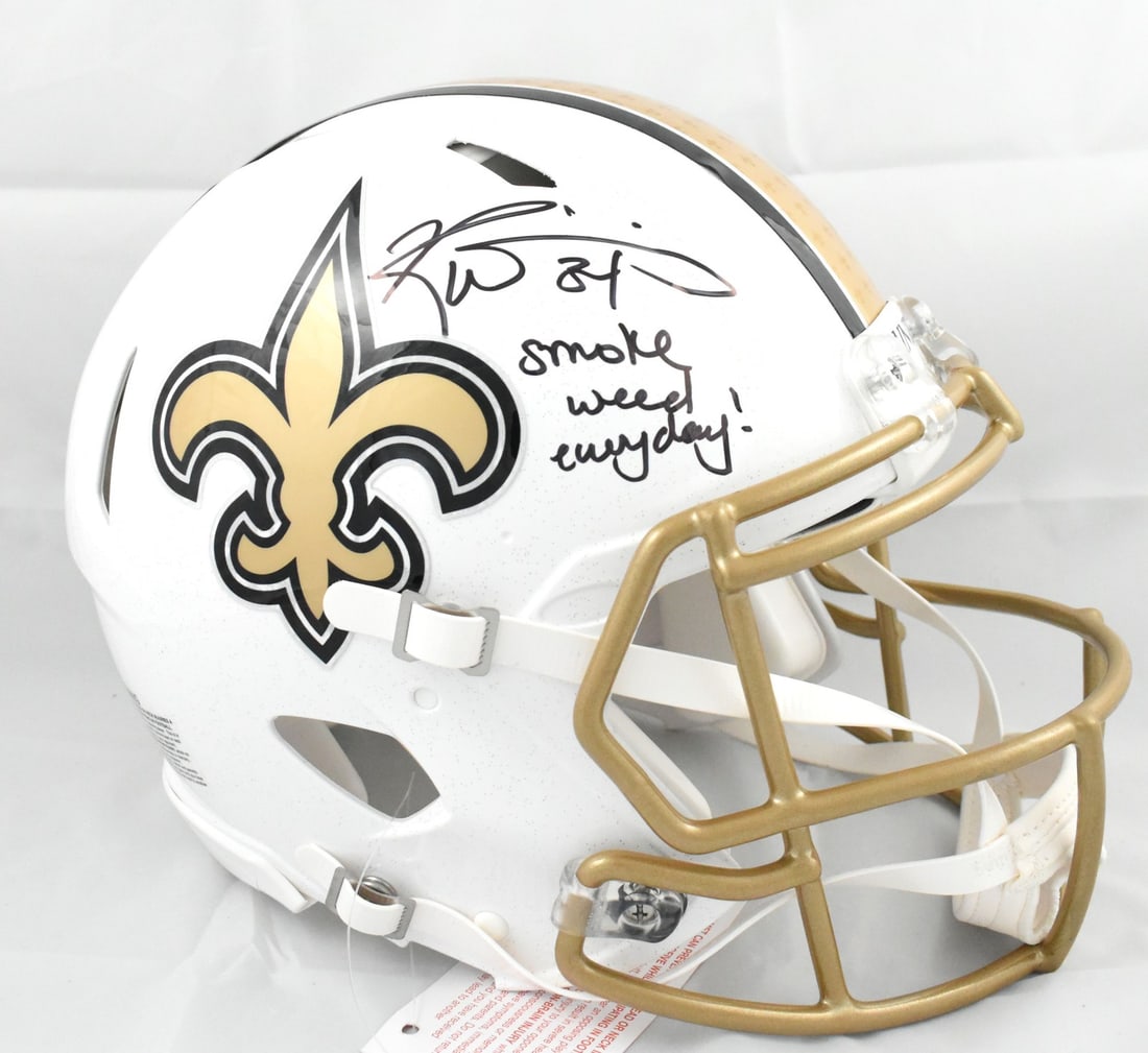 New Orleans Saints full size Speed Authentic helmet signed by Ricky Williams Beckett (1 of 6)