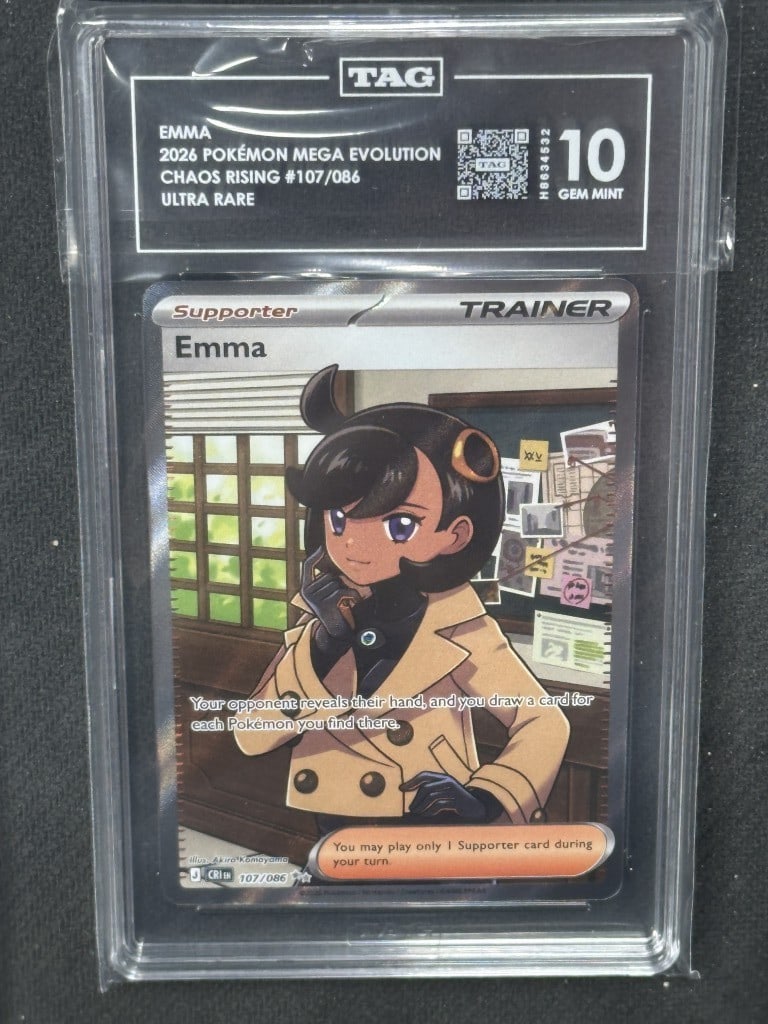 Pokemon Chaos Rising Emma Ultra Rare Card 107 086 TAG 10 (1 of 2)