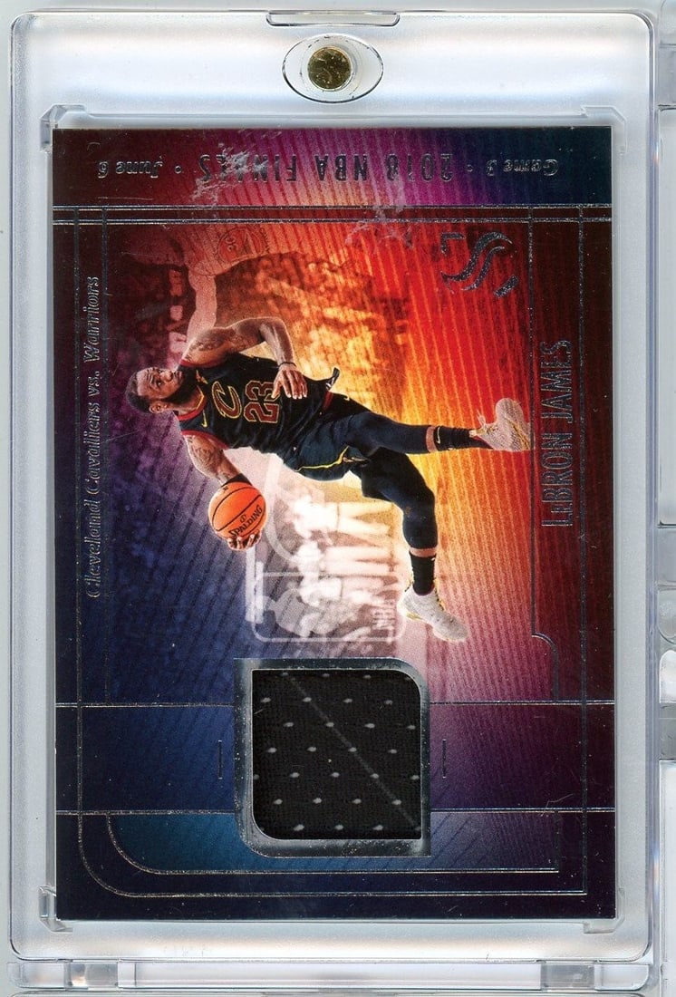 LeBron James 2024 Panini Silhouette Finals Game Worn Relic Card (1 of 2)