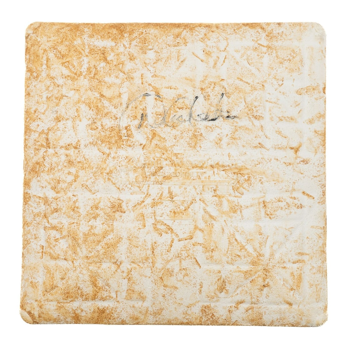 Derek Jeter Signed Game Used Second Base with Steiner COA MLB Hologram: Derek Jeter Signed Game Used Second Base with Steiner COA MLB Hologram This authentic second base, used during a portion of the game between the New York Yankees and the Detroit Tigers on August 16, 2