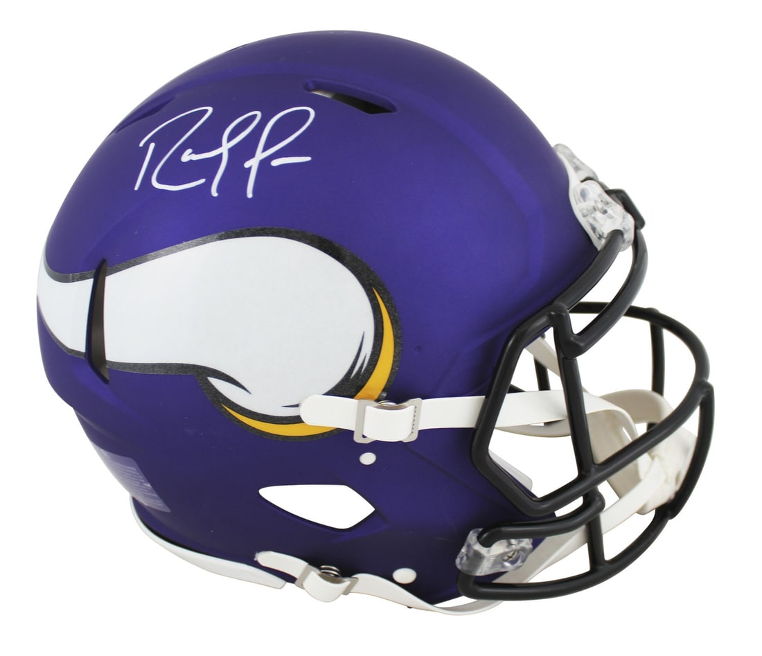 Randy Moss Signed Minnesota Vikings Authentic Speed Proline Helmet Beckett Witness (1 of 7)