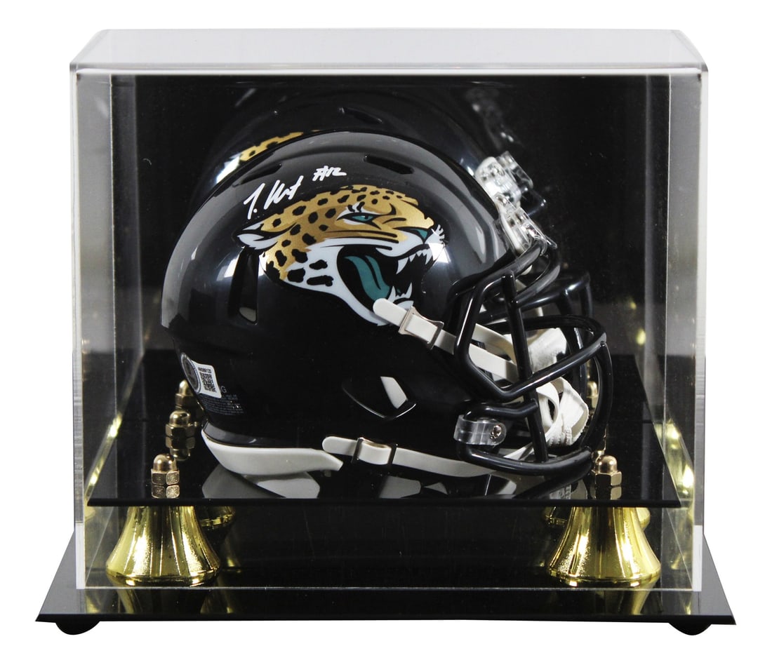 Travis Hunter Signed Jaguars Speed Mini Helmet with BAS Authentication (1 of 3)
