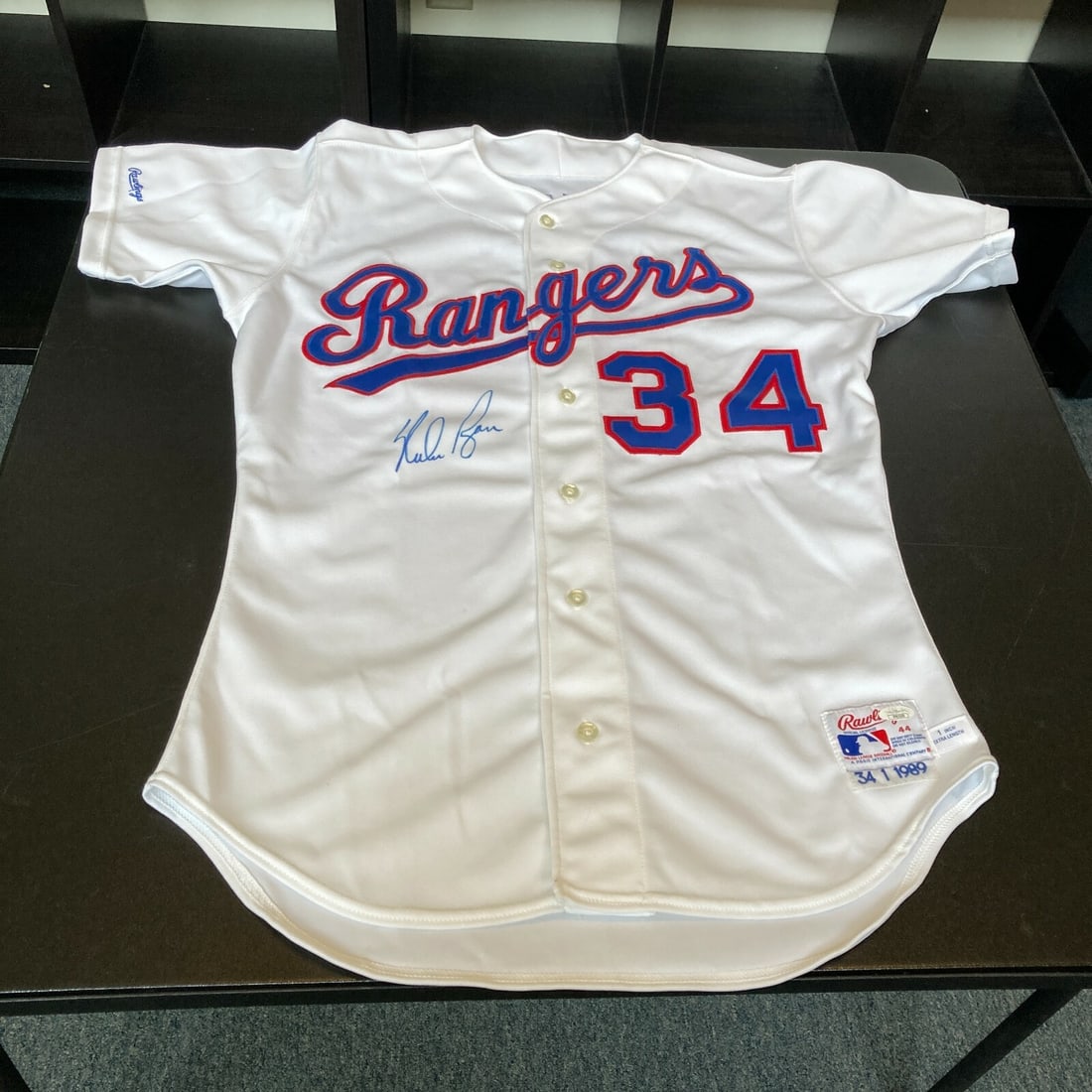 Nolan Ryan Autographed 1989 Texas Rangers Game Jersey JSA Authenticated (1 of 9)