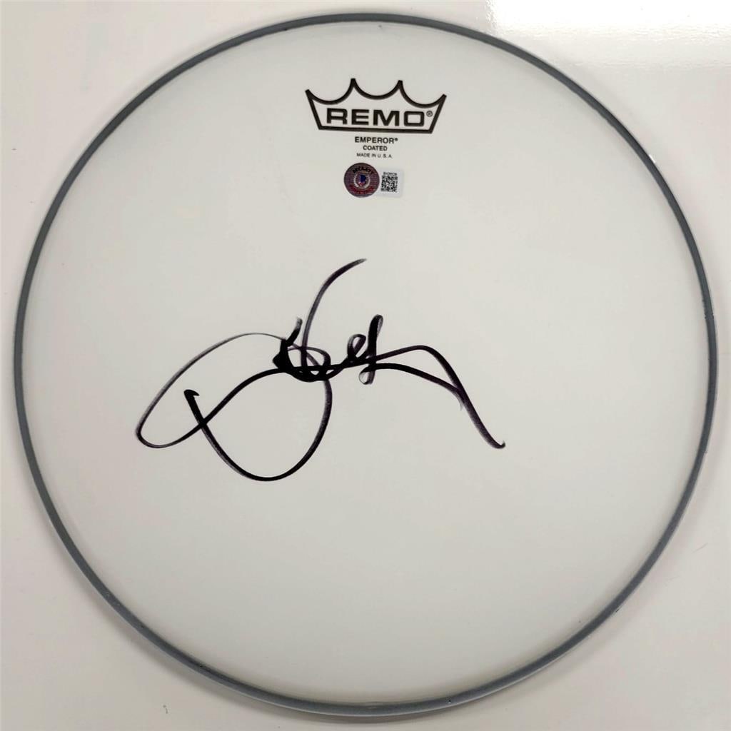 12" Drumhead Autographed by Tool Drummer Danny Carey with Beckett BAS Hologram (1 of 3)