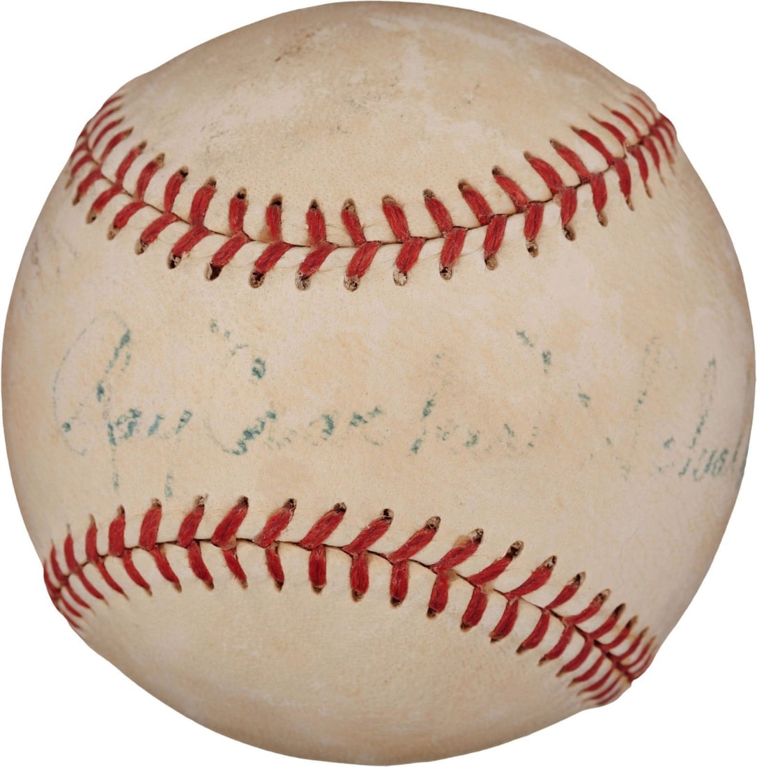 Ray Schalk Single Signed Official American League Baseball PSA DNA COA HOF: Ray Schalk Single Signed Official American League Baseball PSA DNA COA HOF This is a rare single-signed official American League baseball by Hall of Famer Ray "Cracker" Schalk. The baseball, produced 