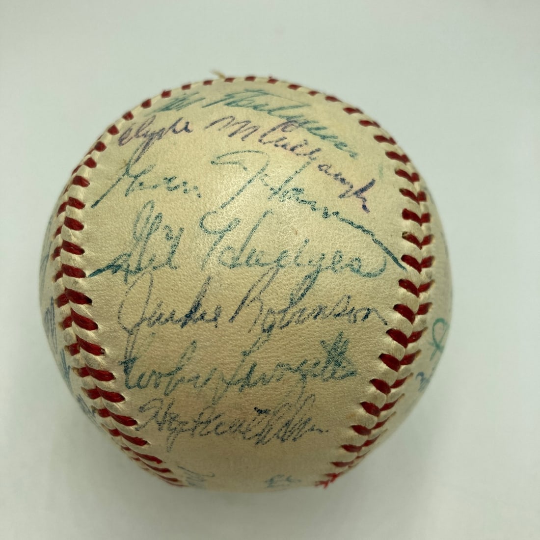 Spalding National League ball signed by 25 All-Stars Beckett COA (1 of 10)