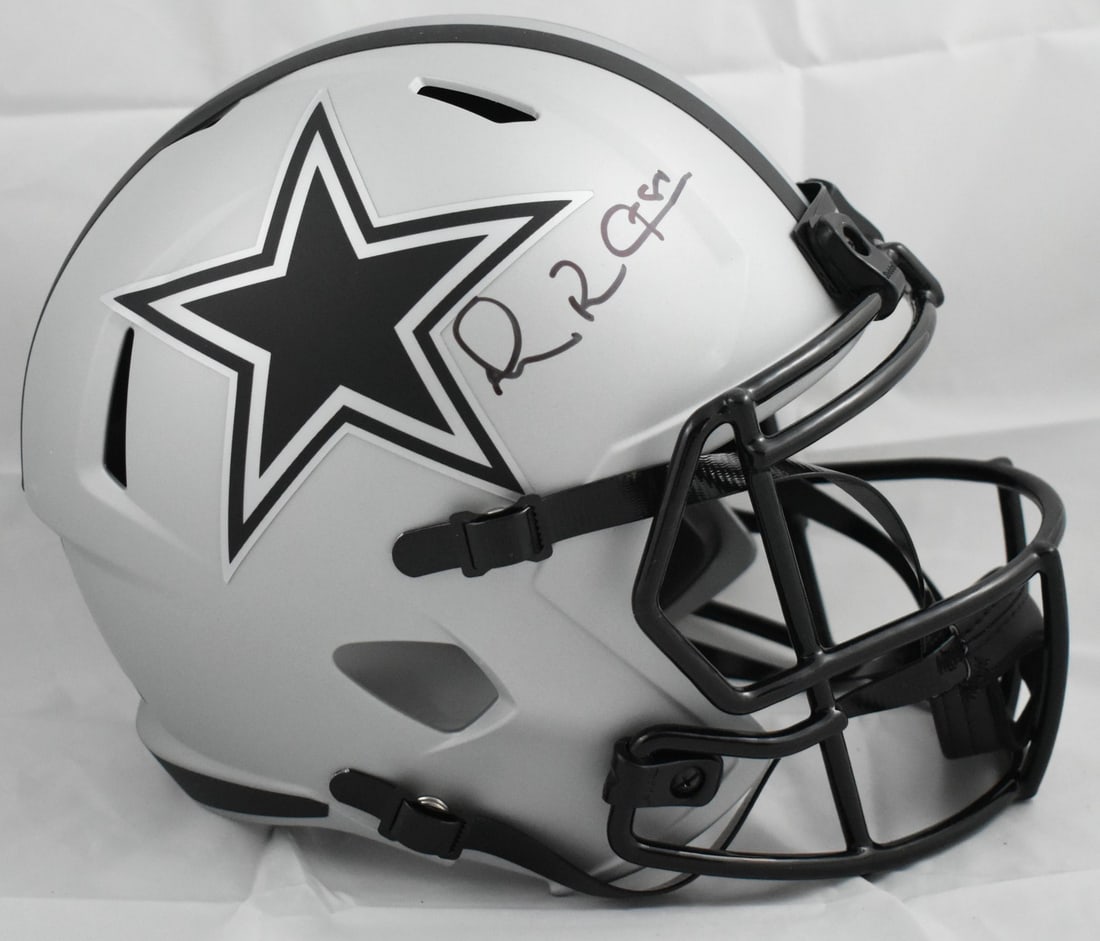 Dallas Cowboys full size speed helmet signed by Michael Irvin Beckett holo: Dallas Cowboys full size speed helmet signed by Michael Irvin Beckett holo This is a pre-owned Dallas Cowboys full-size Rave Speed helmet autographed by Michael Irvin. It is an original item from the 