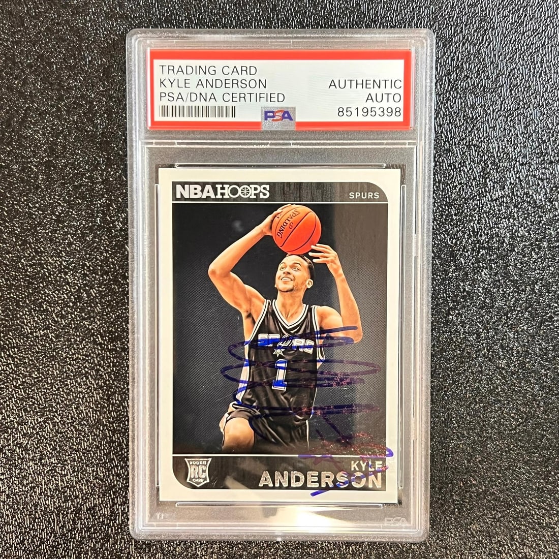 2014-15 Panini Hoops #285 Kyle Anderson Autographed Card PSA/DNA San Antonio Spurs (1 of 2)