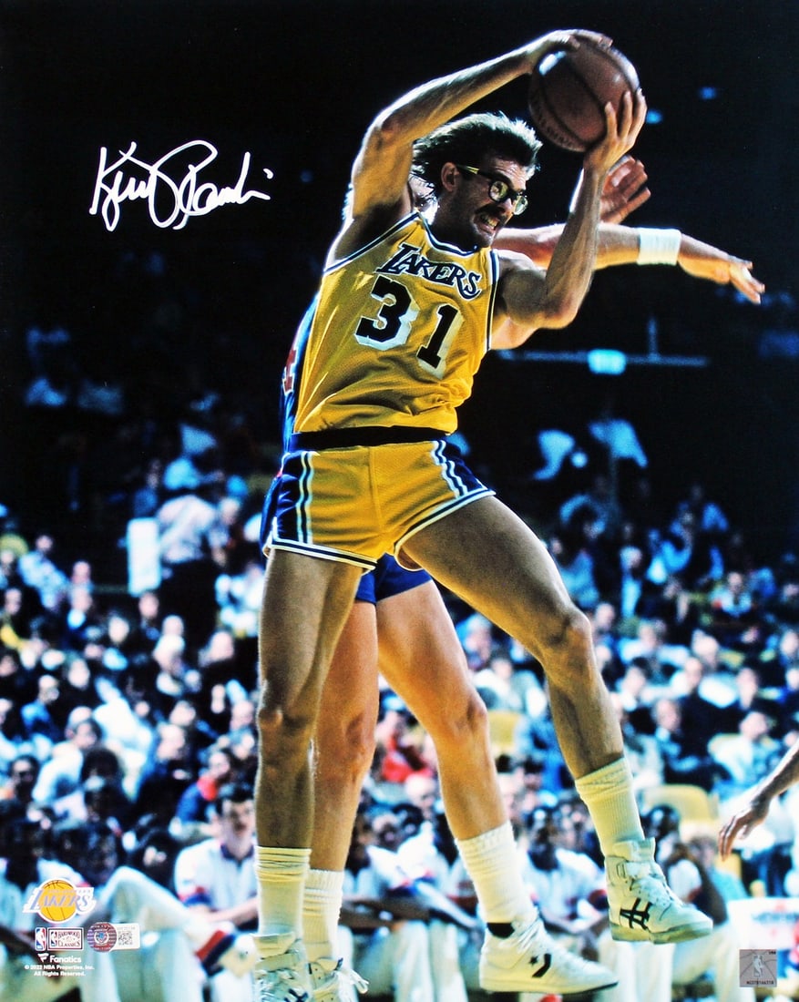 Signed 16x20 Photo Kurt Rambis Los Angeles Lakers Beckett Witnessed Autograph: Signed 16x20 Photo Kurt Rambis Los Angeles Lakers Beckett Witnessed Autograph This 16x20 photograph captures Kurt Rambis of the Los Angeles Lakers in a rebounding moment and features his authentic han