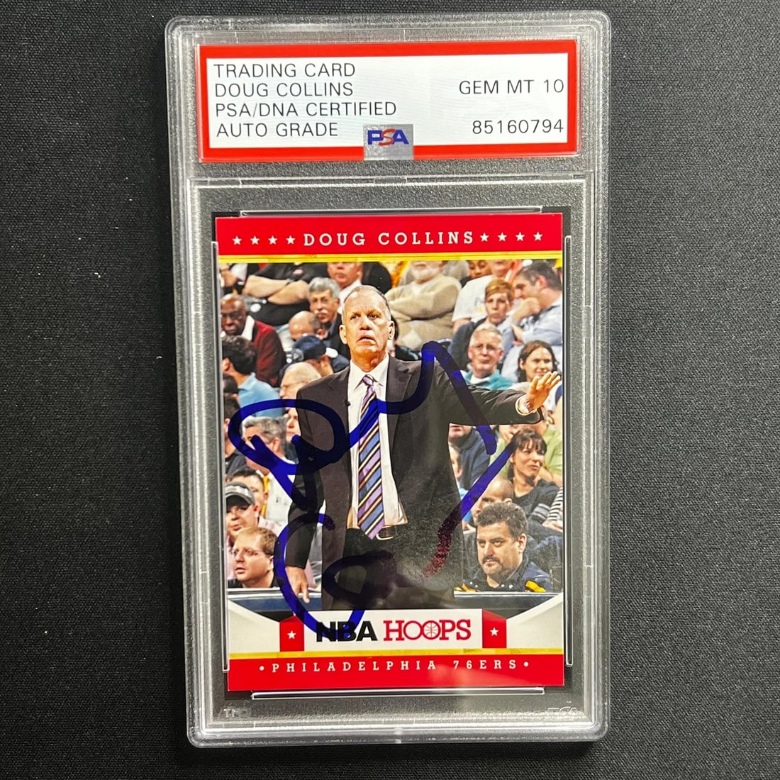 2012 Panini #29 Doug Collins Autographed Card PSA/DNA 76ers (1 of 2)