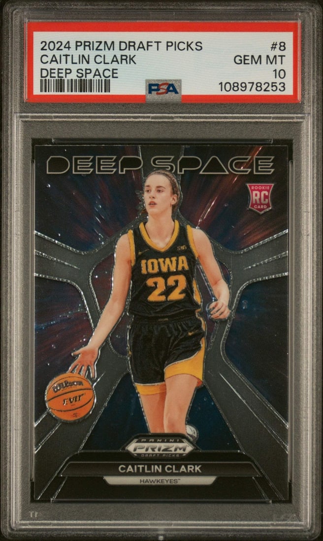 2024 Panini Prizm DP Caitlin Clark #8 PSA 10 Graded Basketball Card (1 of 2)