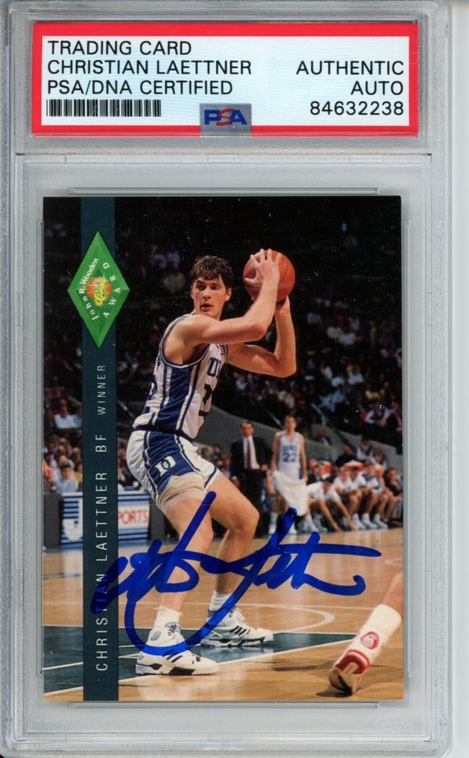 1992 Classic Four Sport #315 Christian Laettner Duke Autographed PSA/DNA: 1992 Classic Four Sport #315 Christian Laettner Duke Autographed PSA/DNA Offered is an original 1992 Classic Four Sport #315 basketball card featuring Christian Laettner from Duke University. This vin