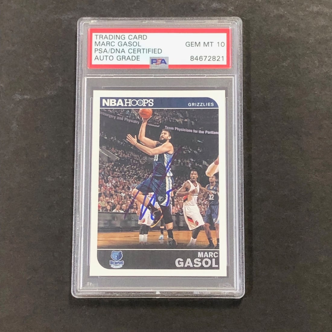 2014-15 Panini NBA Hoops #13 Marc Gasol Signed Card PSA/DNA Grizzlies: 2014-15 Panini NBA Hoops #13 Marc Gasol Signed Card PSA/DNA Grizzlies This listing features a 2014-15 Panini NBA Hoops #13 trading card signed by Marc Gasol, renowned for his time with the Memphis Gri