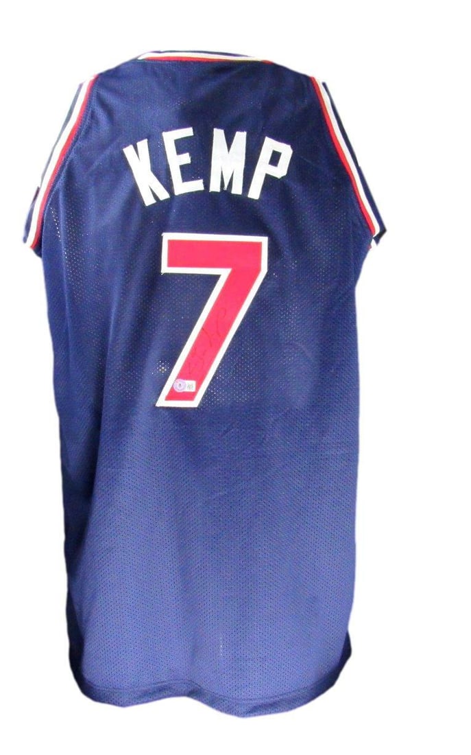 Shawn Kemp Signed Team USA Basketball Jersey BAS Beckett Authentic (1 of 5)