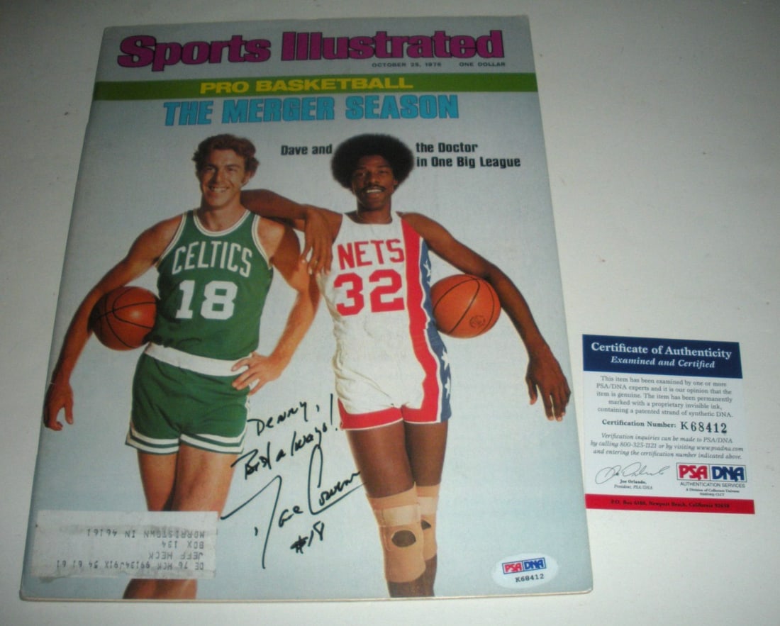 1976 Sports Illustrated Magazine Signed by Dave Cowens PSA DNA COA: 1976 Sports Illustrated Magazine Signed by Dave Cowens PSA DNA COA This is a pre-owned, original 1976 Sports Illustrated magazine featuring Dave Cowens of the Boston Celtics. The magazine has been sig