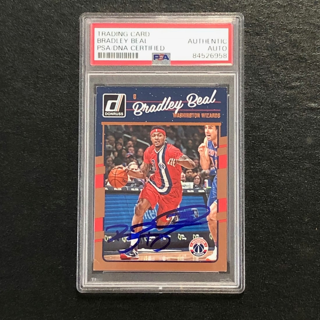 2016-17 Donruss #143 Bradley Beal Signed Card PSA Authenticated Wizards (1 of 2)