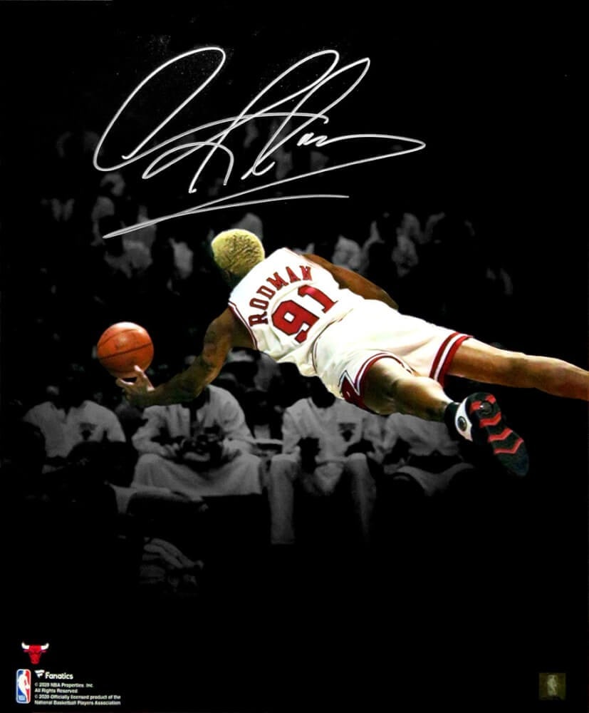 Dennis Rodman Signed Chicago Bulls 16x20 Photo with COA (1 of 1)
