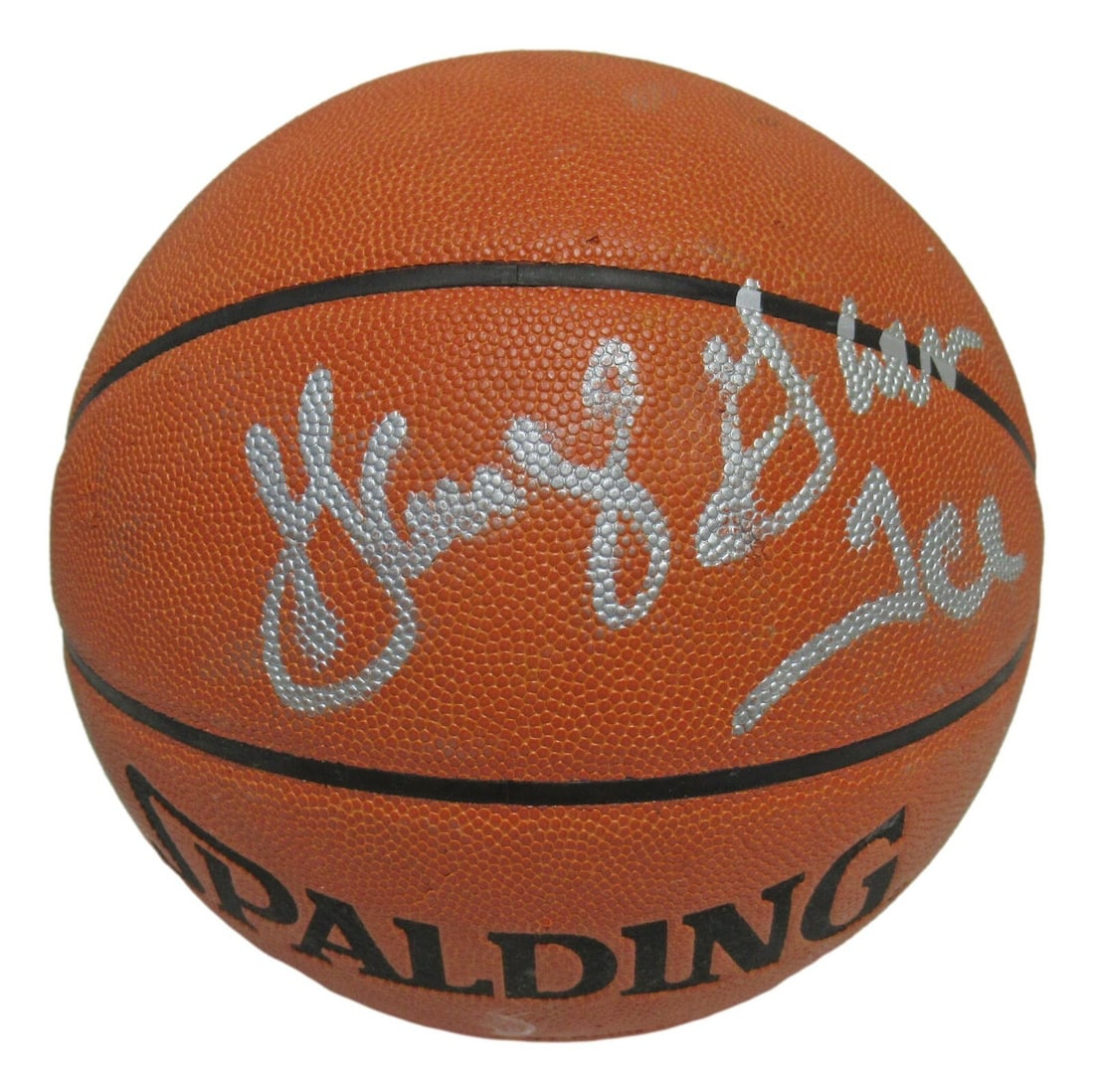 Basketball Signed by George Gervin Ice Spurs PSA Authenticated: Basketball Signed by George Gervin Ice Spurs PSA Authenticated This basketball has been autographed by George Gervin, also known as "Ice," renowned for his career with the San Antonio Spurs. The signa