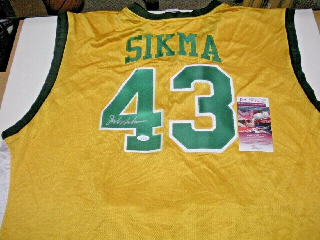 Reebok Seattle SuperSonics Jersey Signed by Jack Sikma with JSA COA: Reebok Seattle SuperSonics Jersey Signed by Jack Sikma with JSA COA This is a pre-owned, officially licensed Reebok Seattle SuperSonics jersey signed by Jack Sikma. The jersey comes with JSA/COA authe