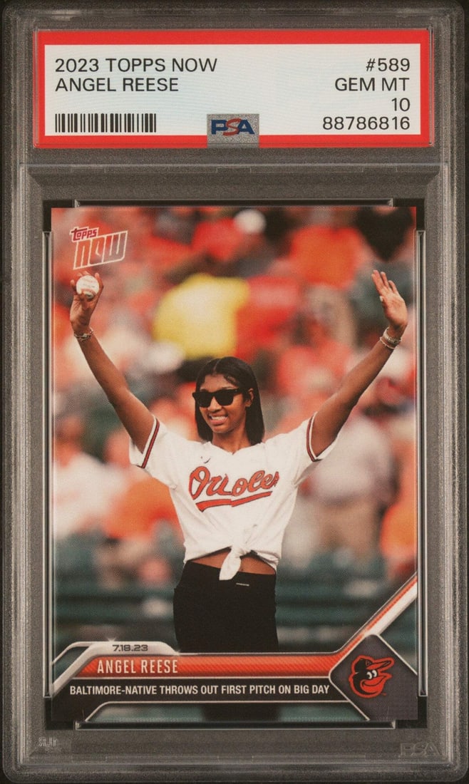 2023 Topps Now Angel Reese Rookie Card PSA 10 Gem Mint LSU Tigers: 2023 Topps Now Angel Reese Rookie Card PSA 10 Gem Mint LSU Tigers This is a graded 2023 Topps Now Angel Reese #589 Rookie RC Basketball Card, featuring the talented athlete from the LSU Tigers. The ca