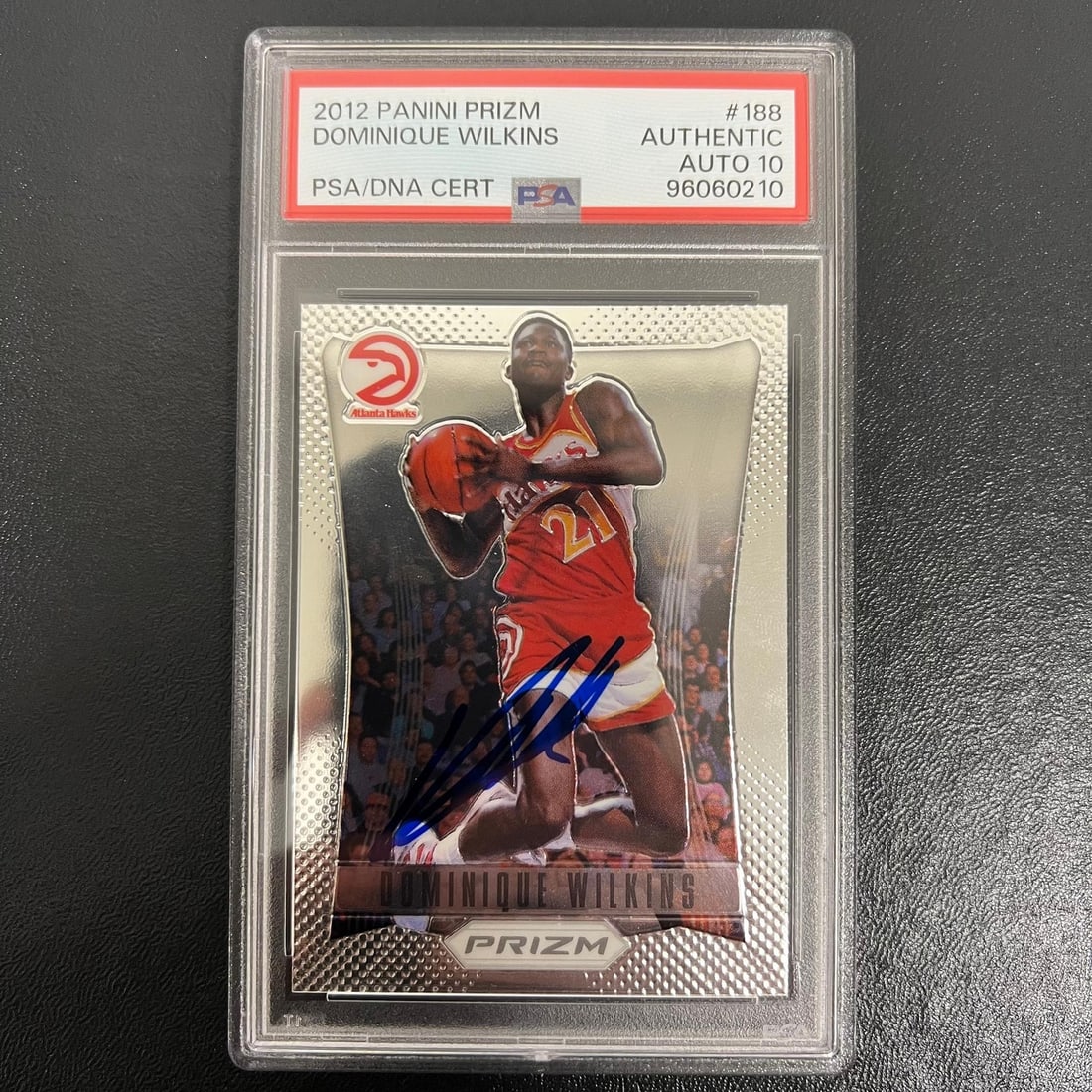 2012-13 Panini Prizm Dominique Wilkins Signed AUTO 10 PSA Slabbed Card (1 of 2)
