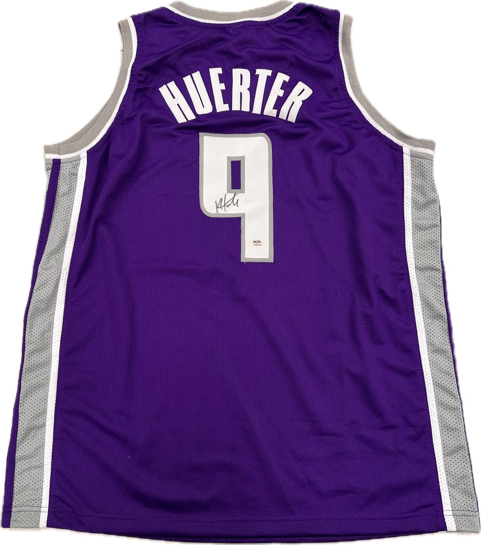 Kevin Huerter Autographed Jersey PSA/DNA Sacramento Kings: Kevin Huerter Autographed Jersey PSA/DNA Sacramento Kings This is an original basketball jersey autographed by Kevin Huerter of the Sacramento Kings. The signature is authenticated by PSA/DNA, ensurin