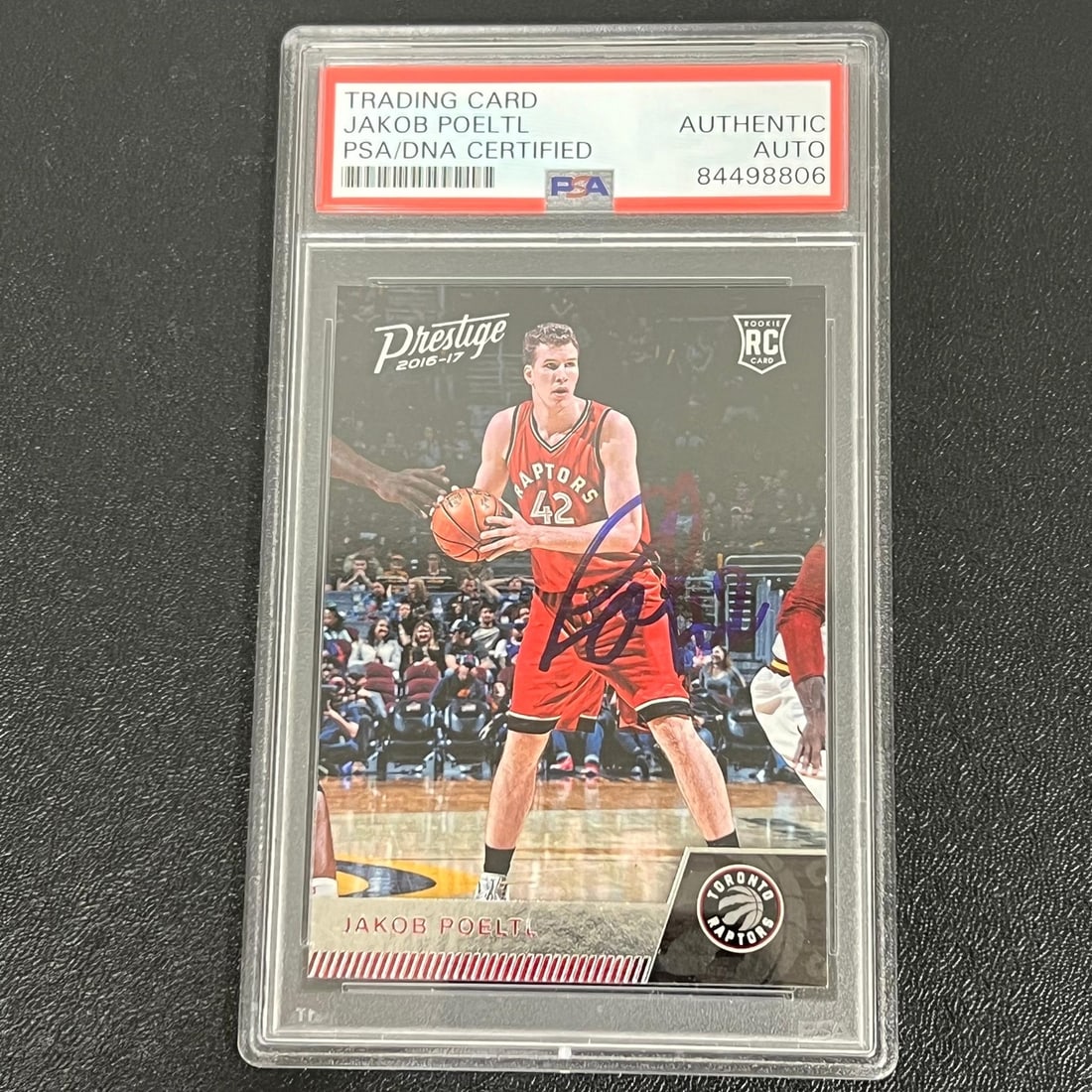 2016-17 Panini Prestige #159 Jakob Poeltl Signed Card PSA/DNA Authentic: 2016-17 Panini Prestige #159 Jakob Poeltl Signed Card PSA/DNA Authentic This listing features a 2016-17 Panini Prestige #159 card signed by Jakob Poeltl, who is recognized for his time with the Toront