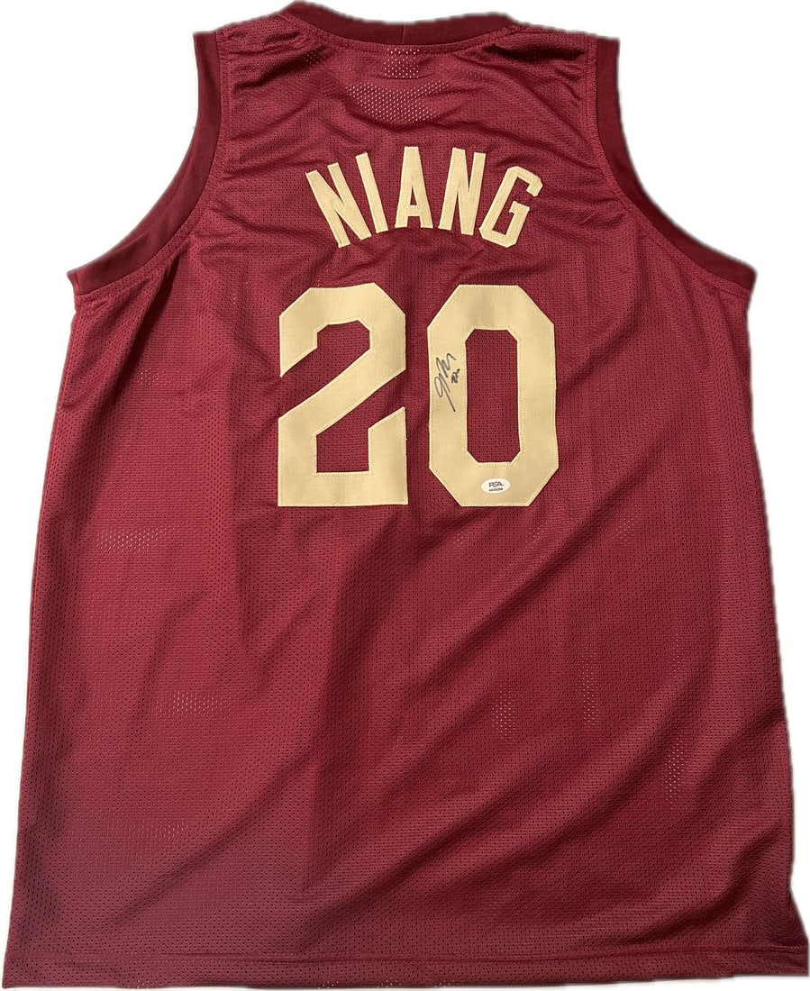 Georges Niang Autographed Cleveland Cavaliers Jersey PSA/DNA Authentic: Georges Niang Autographed Cleveland Cavaliers Jersey PSA/DNA Authentic This is an original Cleveland Cavaliers jersey featuring the autograph of Georges Niang. The jersey is stitched and has been auth