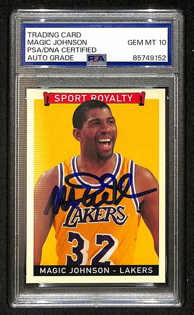 2008 Upper Deck Magic Johnson Auto Card 299 Graded PSA DNA 10 (1 of 2)