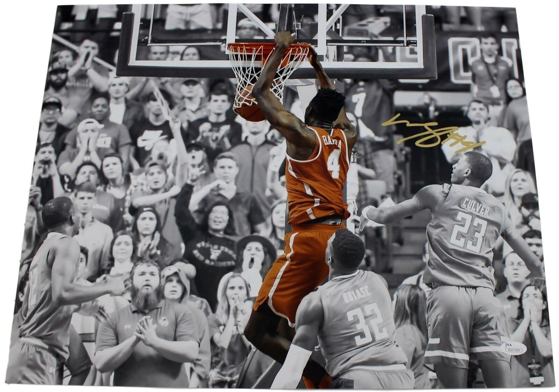 16x20 Texas Longhorns Dunk Photo Signed in Gold by Mohamed Mo Bamba JSA Authenticated (1 of 4)