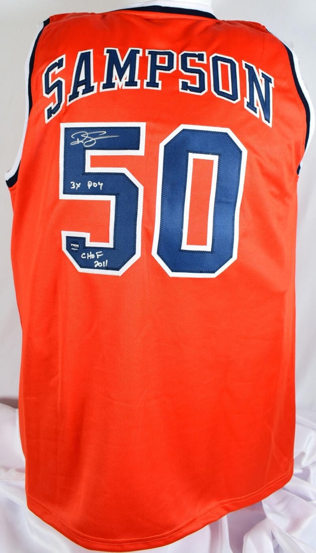 Ralph Sampson Virginia Signed Basketball Jersey with PROVA Authentication (1 of 9)