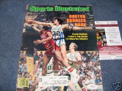 1981 Sports Illustrated Signed by Kevin McHale with JSA COA: 1981 Sports Illustrated Signed by Kevin McHale with JSA COA This is an original 1981 Sports Illustrated magazine signed by Kevin McHale, Hall of Fame basketball player. The magazine comes with JSA/COA