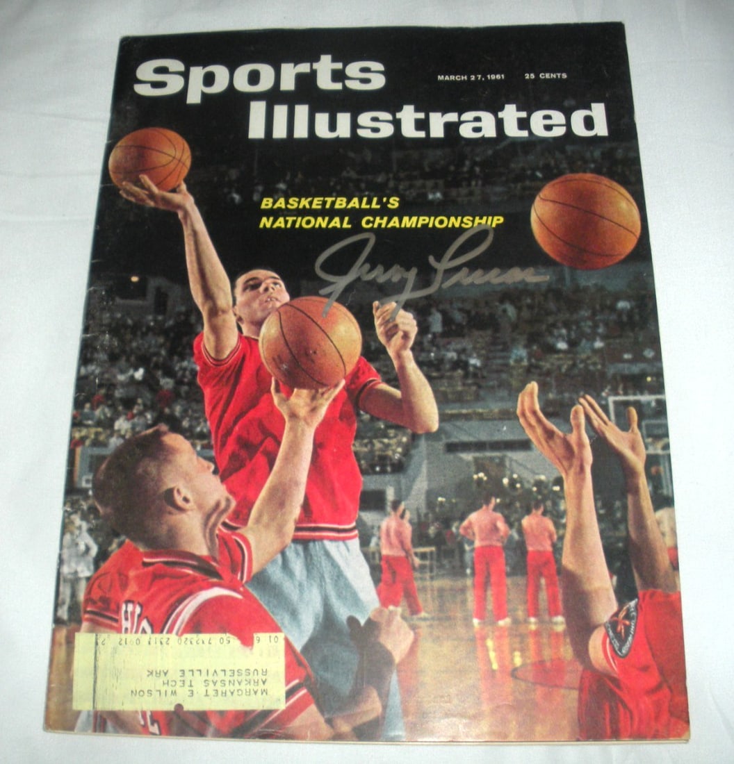 Signed Sports Illustrated magazine Jerry Lucas Ohio State Buckeyes New York Knick JSA COA (1 of 4)