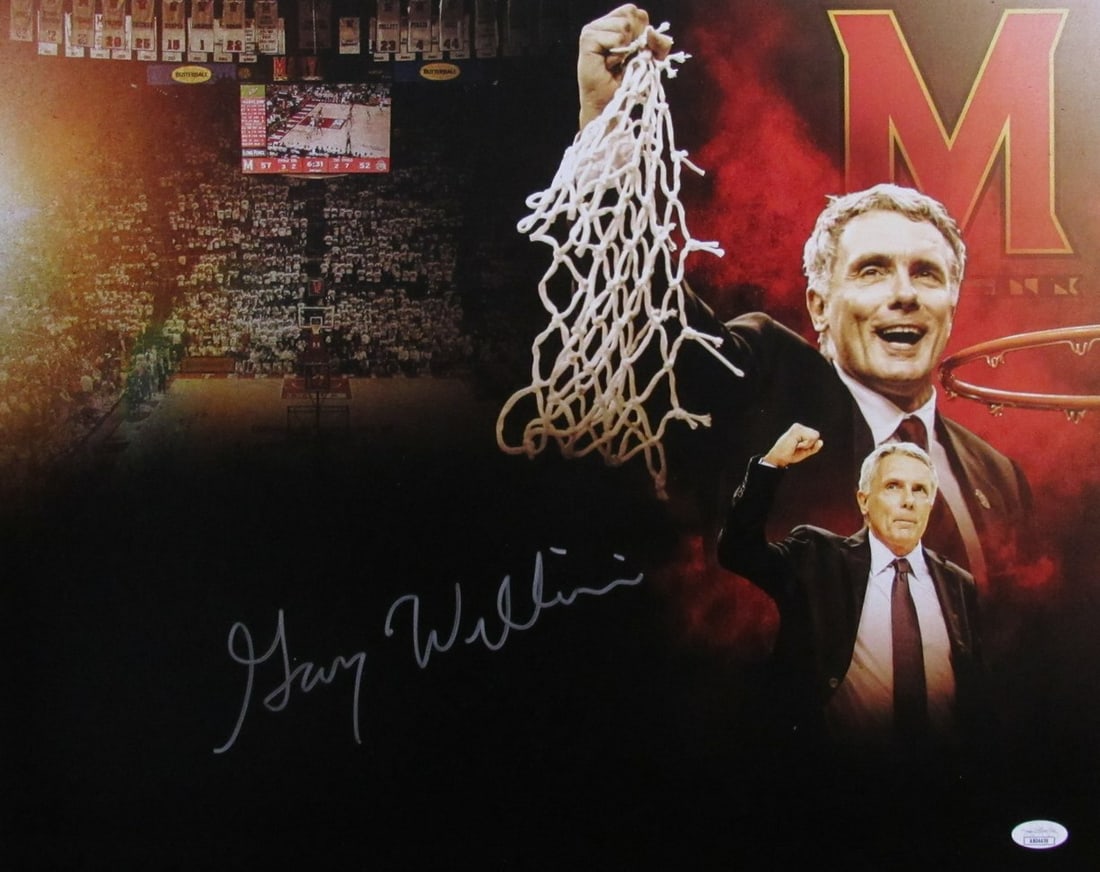 Gary Williams Autographed 16x20 Photo Maryland Terrapins JSA Certified (1 of 3)