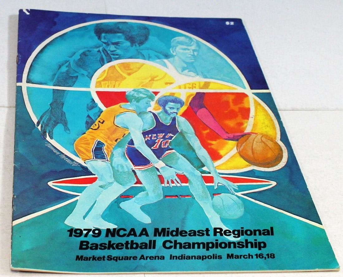1979 NCAA Mideast Regional Program Magic Johnson Michigan State Spartans (1 of 3)