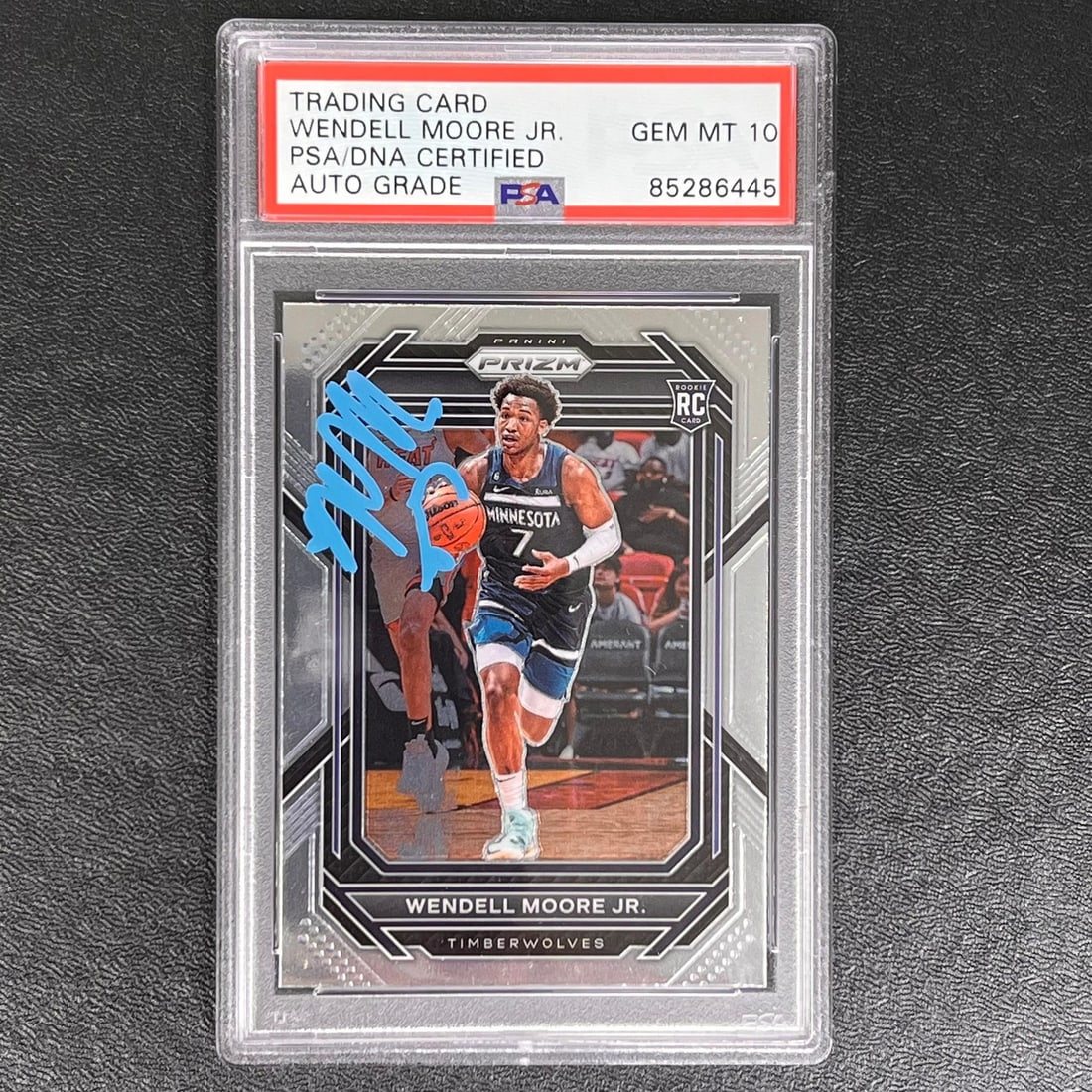 2022-23 Panini Prizm Wendell Moore Jr Signed AUTO 10 PSA Slabbed Card (1 of 2)